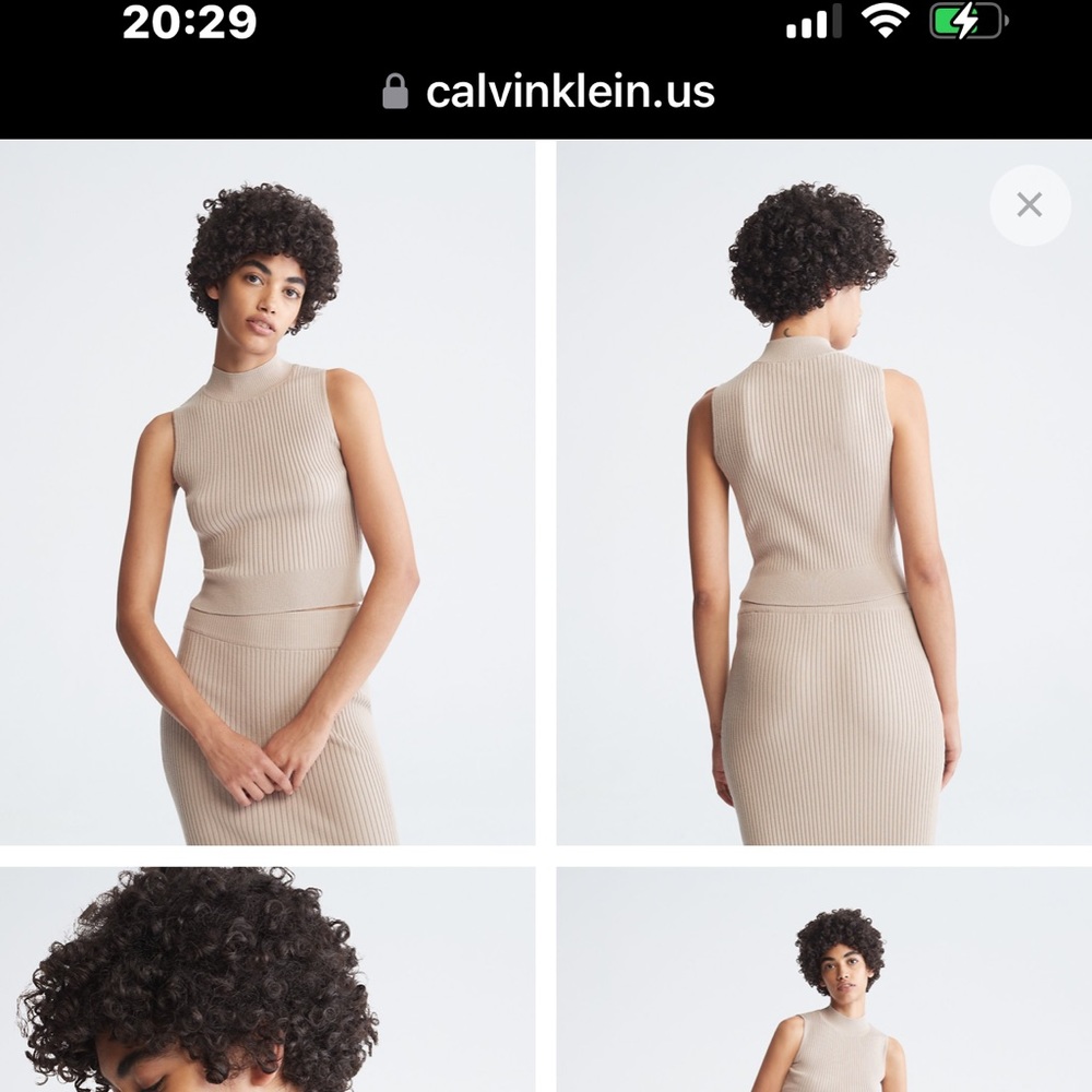 NWT Calvin Klein skirt & top set